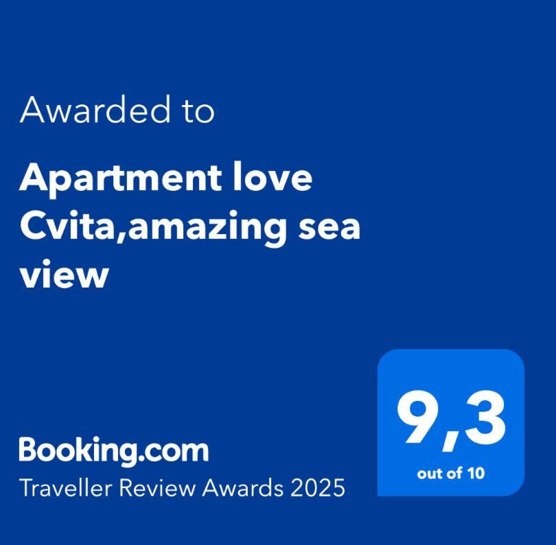 Apartment Love Cvita,Amazing Sea View Lukovo Eksteriør bilde
